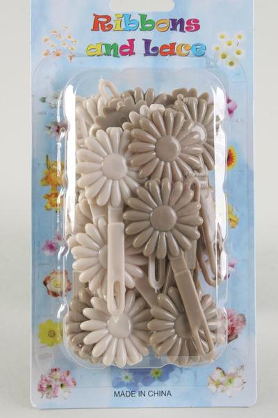 Barrettes Daisy look Khaki Asst / 12 Card = Dozen  Khaki MIx , Each Card have UPC Code , 12 Card = Dozen 