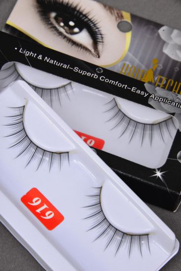 Eyelashes Style # 616 / 12 card = Dozen Style # 616 , Individual Display Box , UPC Code , 12 Card = Dozen