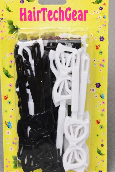 Barrettes Sunglasses Black White Mix / 12 Card = Dozen Black White Mix , Each Card have UPC Code , 12 Card = Dozen 