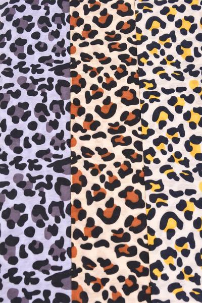 Neck Gaiter Multi function Scarf Face Mask Leopard Print / 12 pcs = Dozen Unisex , Size - 20" x 9" Wide , 4 of each Pattern Asst , Hang tag & OPP bag & UPC Code