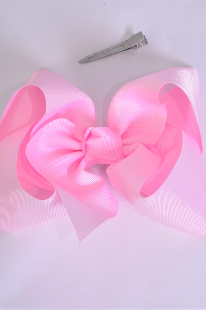 Hair Bow Jumbo Pearl Pink Grosgrain Bow-tie/DZ Pearl Pink,Size-6