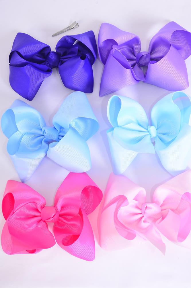 Hair Bow Extra Jumbo Cheer Type Bow Spring Mix Grosgrain Bow-tie/DZ ...