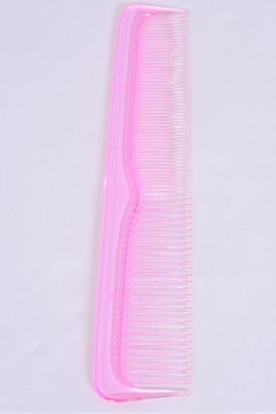 Comb 9 inch Breakable Dresser Comb / 12 pcs = Dozen Size - 9" Long , Individual OPP Bag and UPC Code , Choose Colours