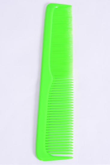 Comb 9 inch Breakable Dresser Comb Green / 12 pcs = Dozen Green , Size - 9" Long , Individual Pack & UPC Code