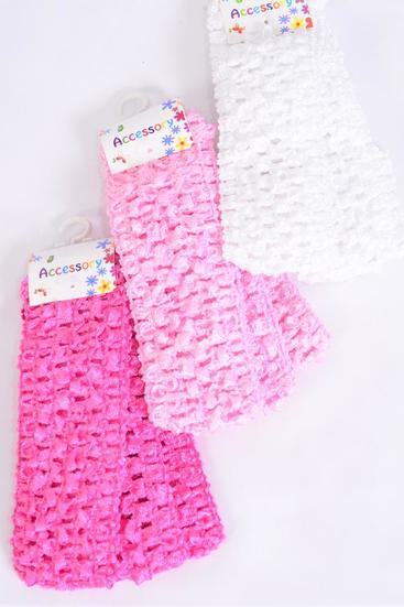 Ballerina Headband 36 pcs Pink Mix / 12 card = Dozen   Size-1.75" Wide , Stretch , each card has 3 pcs , 12 card = Dozen , Hang Tag & UPC Code